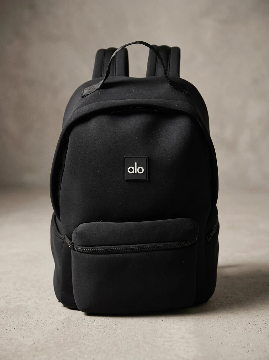 Alo Unisex Bag Lightweight Breathable Versatile Daily Gym Black A0481u-Black/Silver - black - View 1
