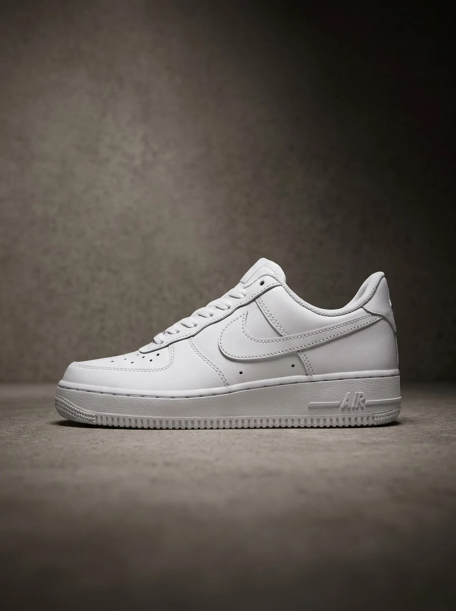 Nike青少年运动鞋,休闲轻便缓震透气舒适厚底,饰有品牌标志,亲肤百搭,适合日常健身、学校郊游、街头穿着,白色 DH2920-111 - 白色 - 查看 1