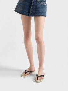 Havaianas 女士休闲舒适日常字母图案人字拖平底凉鞋 - 駝色 - 查看 1