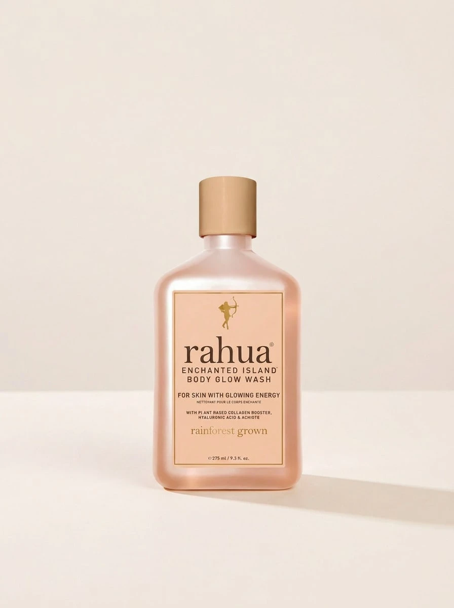 Rahua Enchanted Island Body Glow Wash 275 Ml – Hyaluronic Acid & Collagen Booster For Radiant Skin, Tropical Scent, Deep Hydrating Shower Gel For Dull Skin, Daily Body Care, Luxurious Glow Formula, Smoothing & Brightening - 白色 - 查看 1