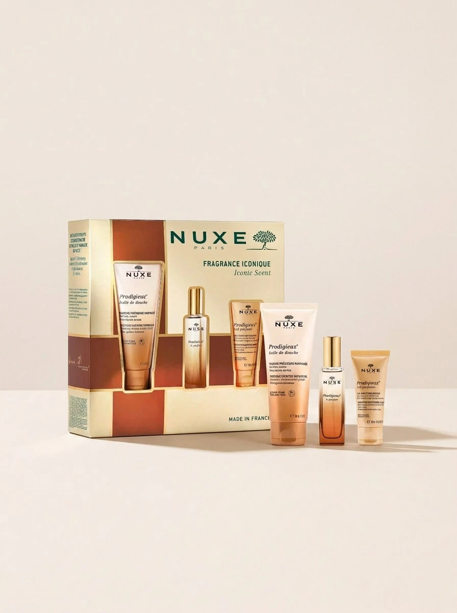 Nuxe Iconic Scent Body Care Gift Set – Skincare Gift Set, Nourishing, For Women, Orange Blossom, Gold, Botanical Oils, Suitable For Post-Shower Routine - White - View 1
