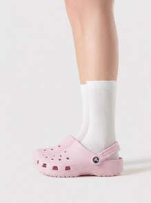 Crocs 经典男女通用芭蕾舞鞋粉色木屐 10001-6GD - 芭蕾舞粉 - 查看 1