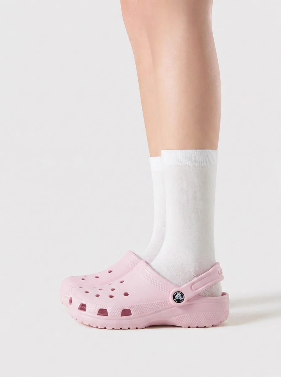 Crocs 经典男女通用芭蕾舞鞋粉色木屐 10001-6GD - 芭蕾舞粉 - 查看 1