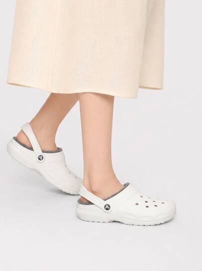 Crocs CLASSIC CLOG Women's Slippers Lightweight Cushioned Anti-Slip Casual Daily Home White 203591-10M
