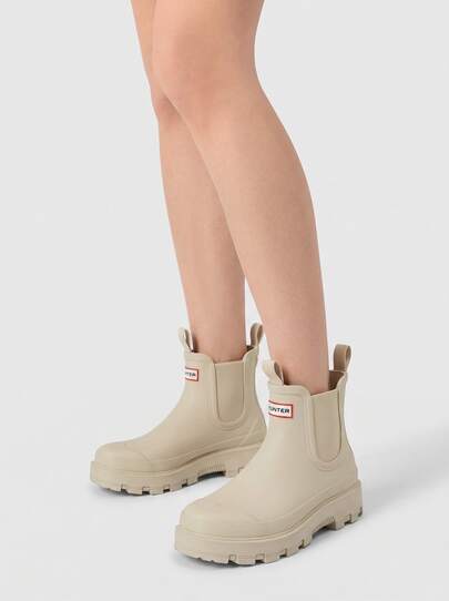 Hunter Elements Elastic Chelsea Women's Boots Gravel HFRU0005252