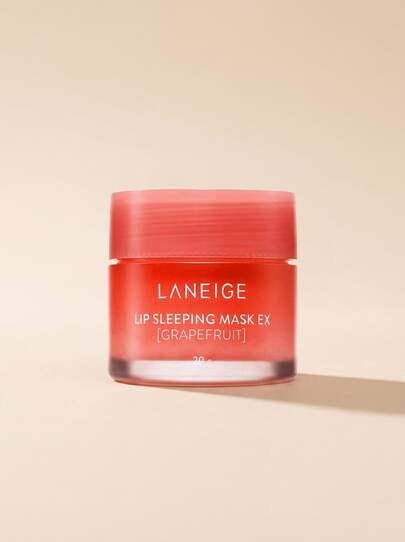 Laneige Lip Sleeping Mask Ex Grapefruit 20 G – Lip Mask, Moisturizing, For Dry Lips, Grapefruit, Pink, Vitamin C, Suitable For Overnight Care