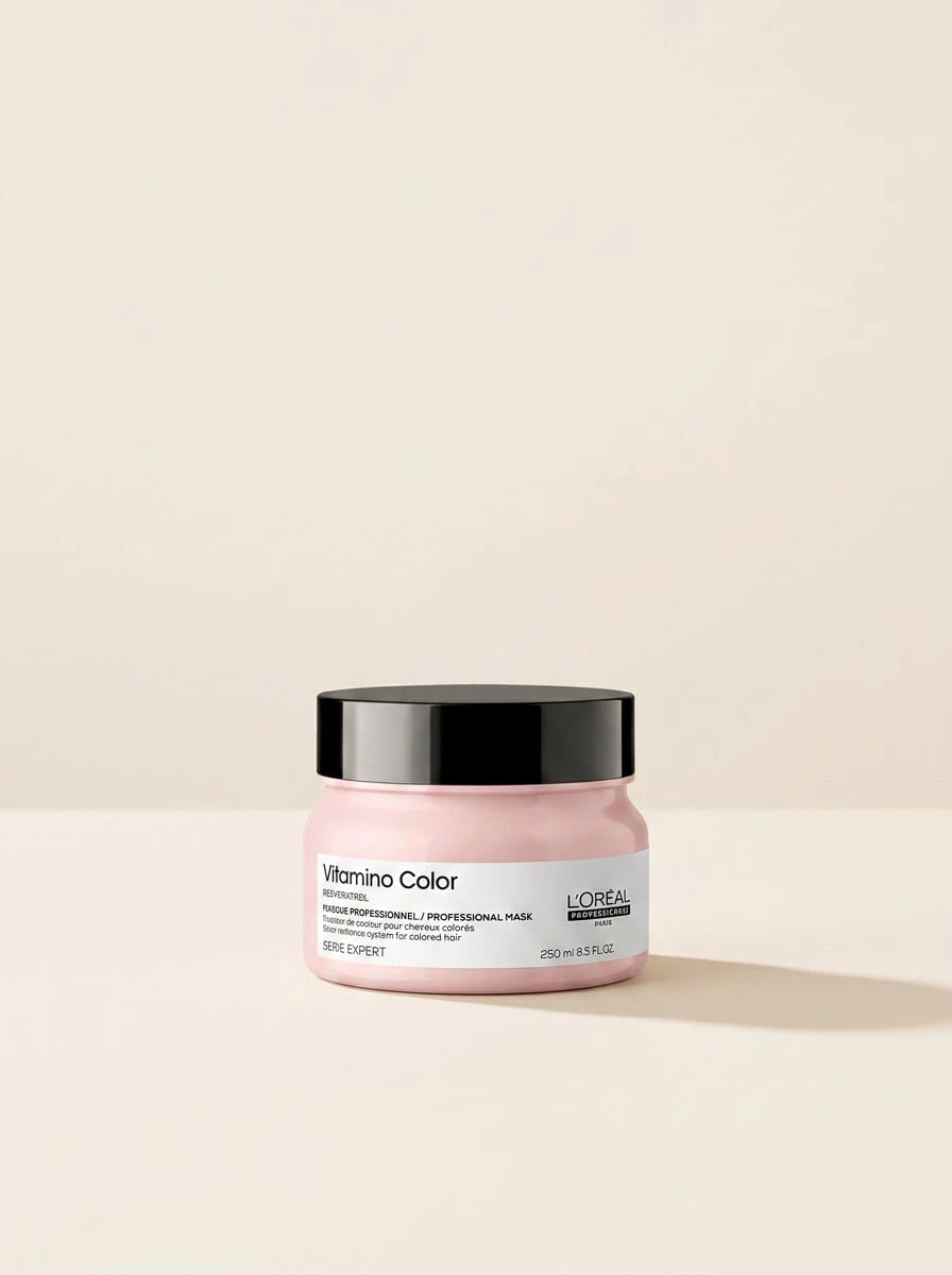 L'Oréal Professionnel Serie Expert Vitamino Color Hair Mask 250ml – Hair Mask, Color Protection, For Color-Treated Hair, Resveratrol, Suitable For Post-Color Maintenance - Clear - View 1