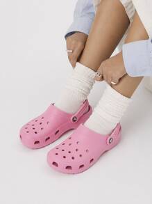 Crocs CLASSIC CLOG Women's Clogs Breathable Durable Ergonomic Shopping Daily Weekend Pink 10001-6I2 - Pink Tweed - View 1