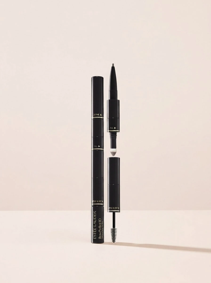 Estée Lauder BrowPerfect 3D All-In-One Styler Blackened Brown 2.07 g – Eyebrow Pencil, 3-In-1, For Women, Blackened Brown, Suitable For Daily Makeup Routine - Marrón ennegrecido - Ver 1
