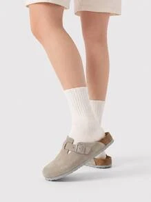 Birkenstock BOSTON Women's Adjustable Lightweight Soft Outing Vacation Pool Beige 1027751 - Beige - View 1
