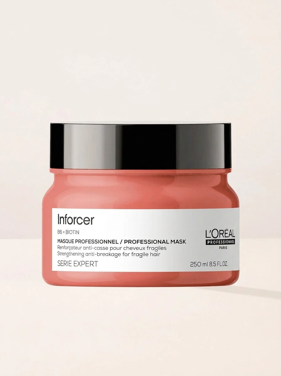 L'Oréal Professionnel Inforcer Anti-Breakage Mask 250 Ml – Hair Mask, Anti-Breakage, For Fragile Hair, B6, Suitable For Weekly Hair Treatment - Clear - View 1