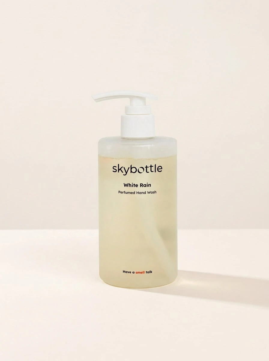 Skybottle White Rain Perfumed Hand Wash 300 Ml – Fresh Floral Bergamot And Honeysuckle Scent, Deep Hydrating Formula For Dry Skin, Gentle Liquid Cleanser For Daily Care, Luxury Aesthetic For Guest Bathrooms, Long Lasting Fragrance - White Rain - View 1