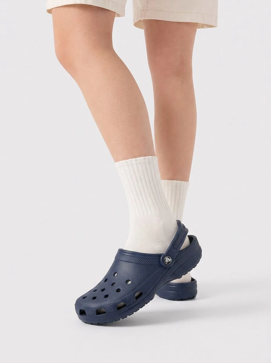 Crocs CLASSIC CLOG Women's Clogs Breathable Durable Ergonomic Shopping Daily Weekend Navy 10001-410 - Navy - View 1
