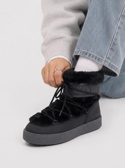 Moon Boot Women's Premium Warm Rugged Outdoor Daily Weekend Black 80D2450130-N001