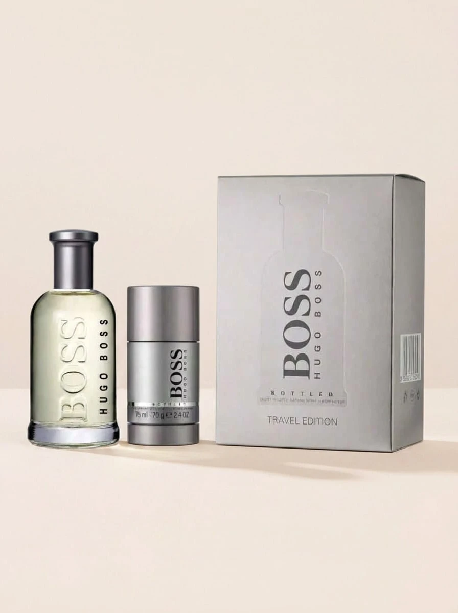 Hugo Boss Bottled Eau De Toilette 100 ml Gift Set – Fragrance Gift Set, Long-Lasting, For Men, Woody, Eau De Toilette, Suitable For Daily Grooming - Multicolor - Ver 1