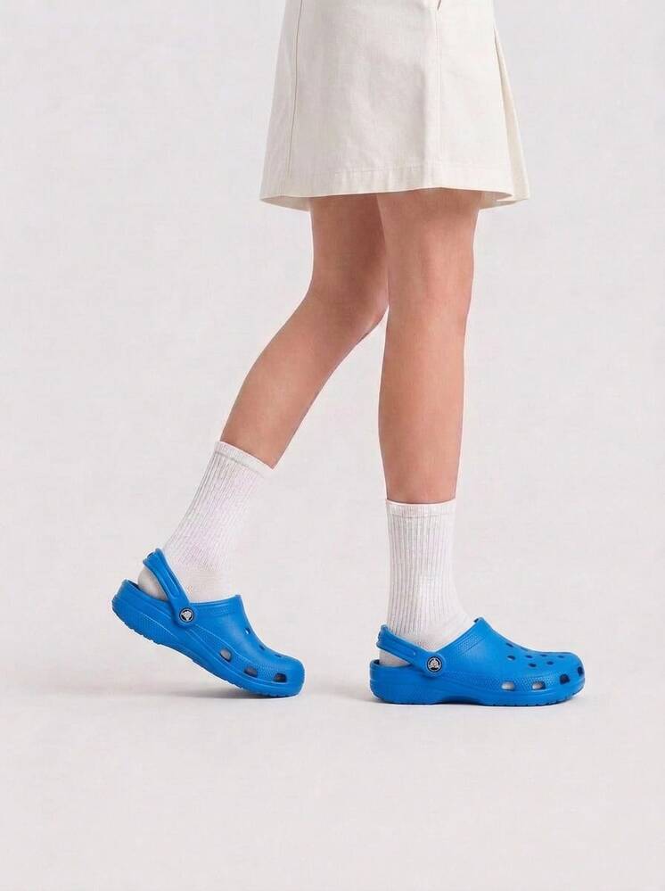 Crocs CLASSIC LINED CLOG Women's Clogs Slip-On Waterproof Soft Walking Vacation Travel Cobalt 10126-4JL - Cobalto brillante - Añade 1