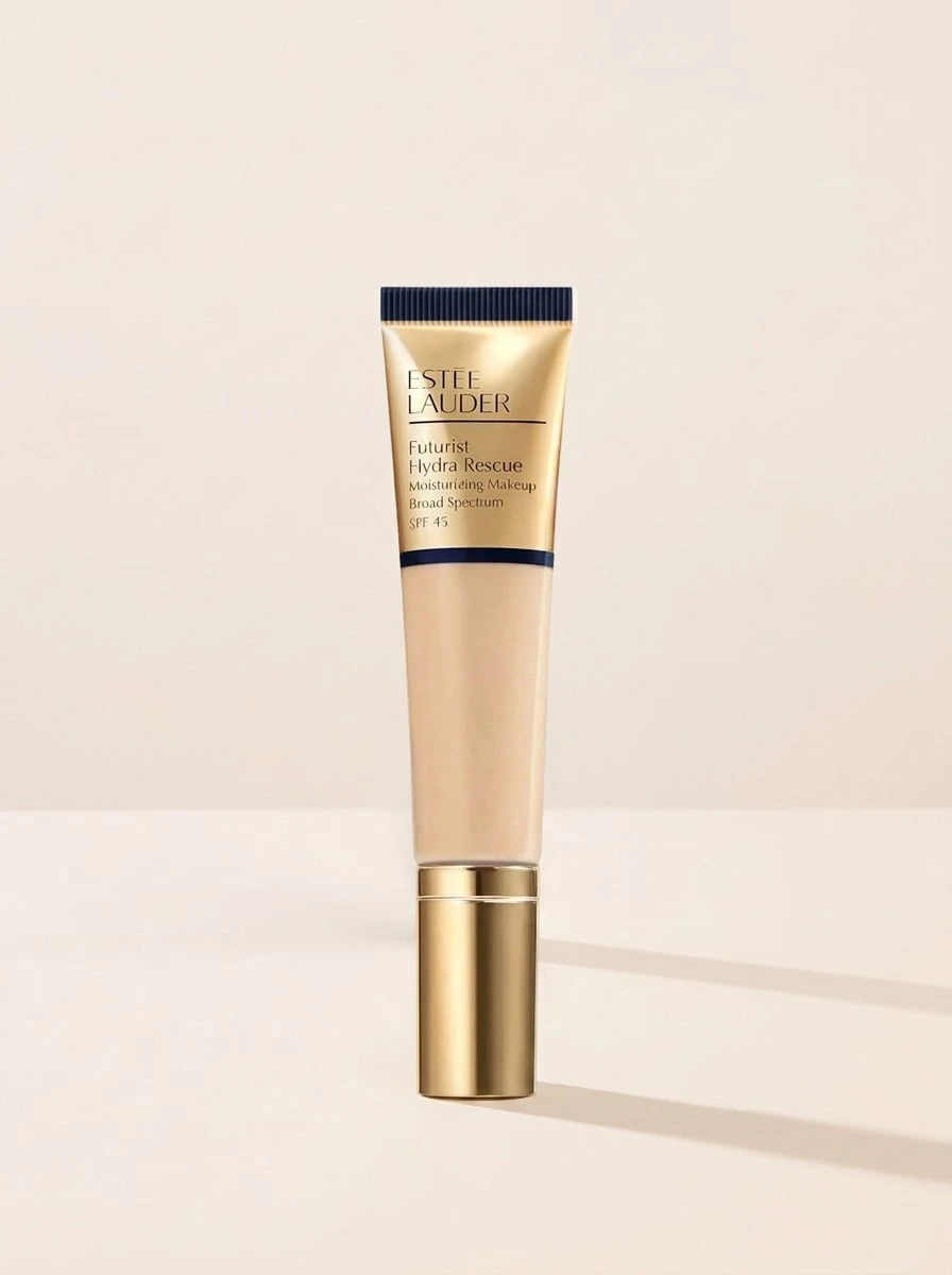 Estée Lauder Futurist Hydra Rescue Moisturizing Foundation SPF45 1W2 Sand 35 ml – Foundation, Full Coverage, For Dry Skin, 1W2 Sand, IonCharged Water, Suitable For Daily Makeup Routine - 1W2 Sand - Visa 1