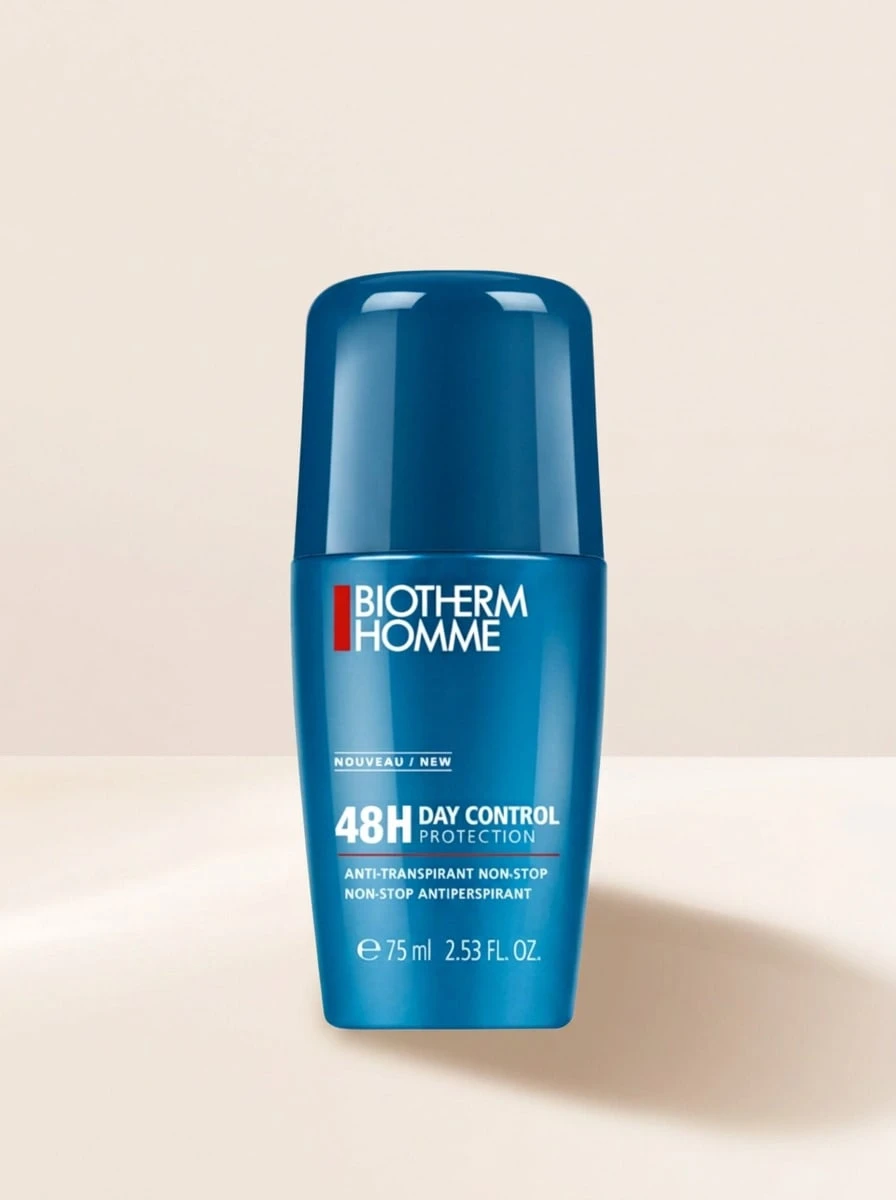 Biotherm Homme Day Control 48H Protection Roll-On 75 Ml – Long-Lasting Sweat & Odor Control For Men, Fresh Masculine Scent, Quick-Dry Formula For Daily Grooming, Ideal For Gym, Work, And Travel - White - View 1