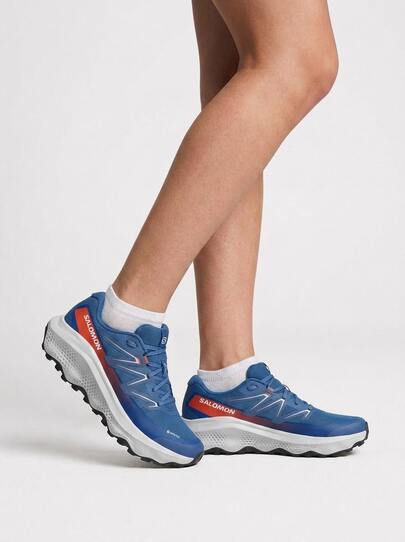 Salomon Ultra Flow 2 Gore-Tex Trail Men's Running Shoes Ark Blue/Ballad Blue/Cherry Tomato L47981500