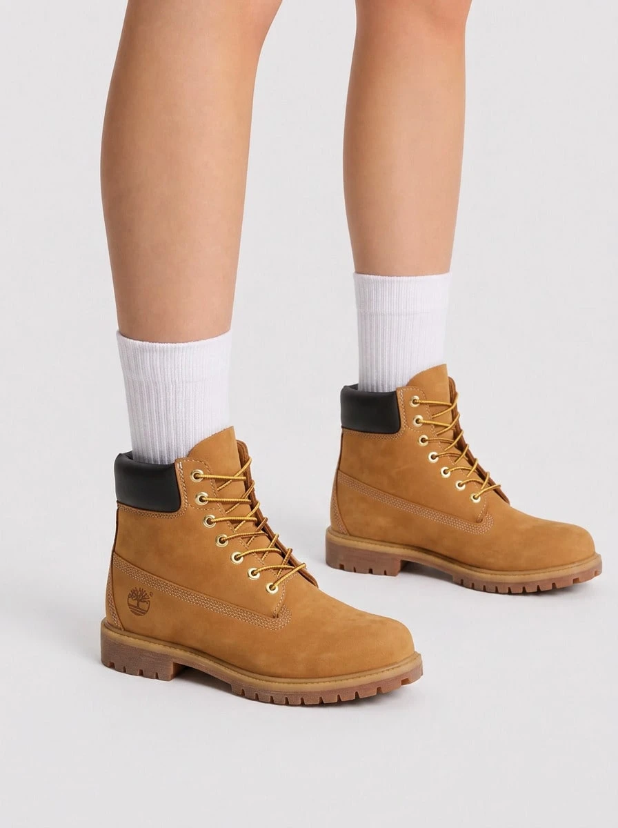 Timberland Women's Climbing Shoes Durable Lace-Up Waterproof Adventure Travel Camping TB110361-7131 - 小麥 - 查看 1