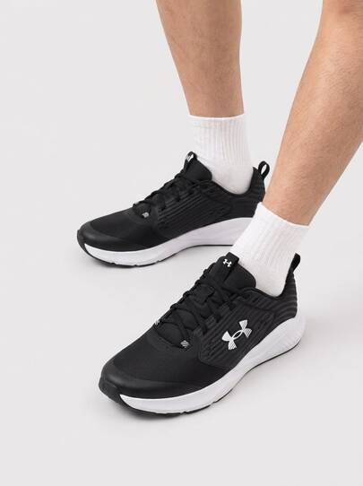 Under Armour UA RUNNING Men's Running Shoes Rubber Outsole Anti-Slip Lightweight Outdoor Commuting Training Black 3026017-004