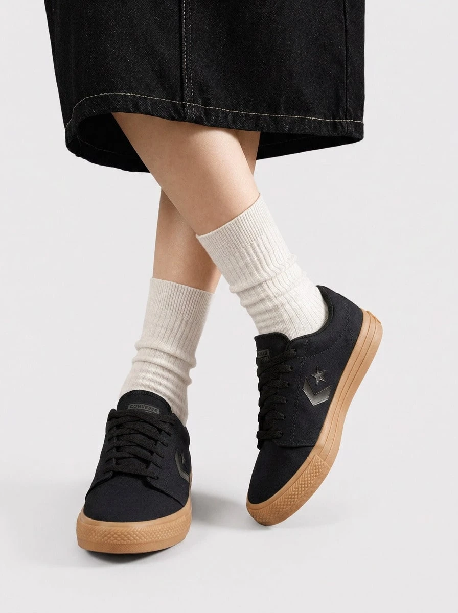 Converse كونفرس كلاسيك أحذية رياضية يونيسكس سوداء A15627C - الأسود - مشاهدة 1