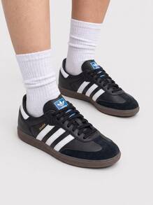 Adidas Samba Women's Casual Athletic Shoes Modern Anti-Slip Lace-Up Walking Outing Commuting Black B75807 - Core Black / Cloud White / Gum - View 1