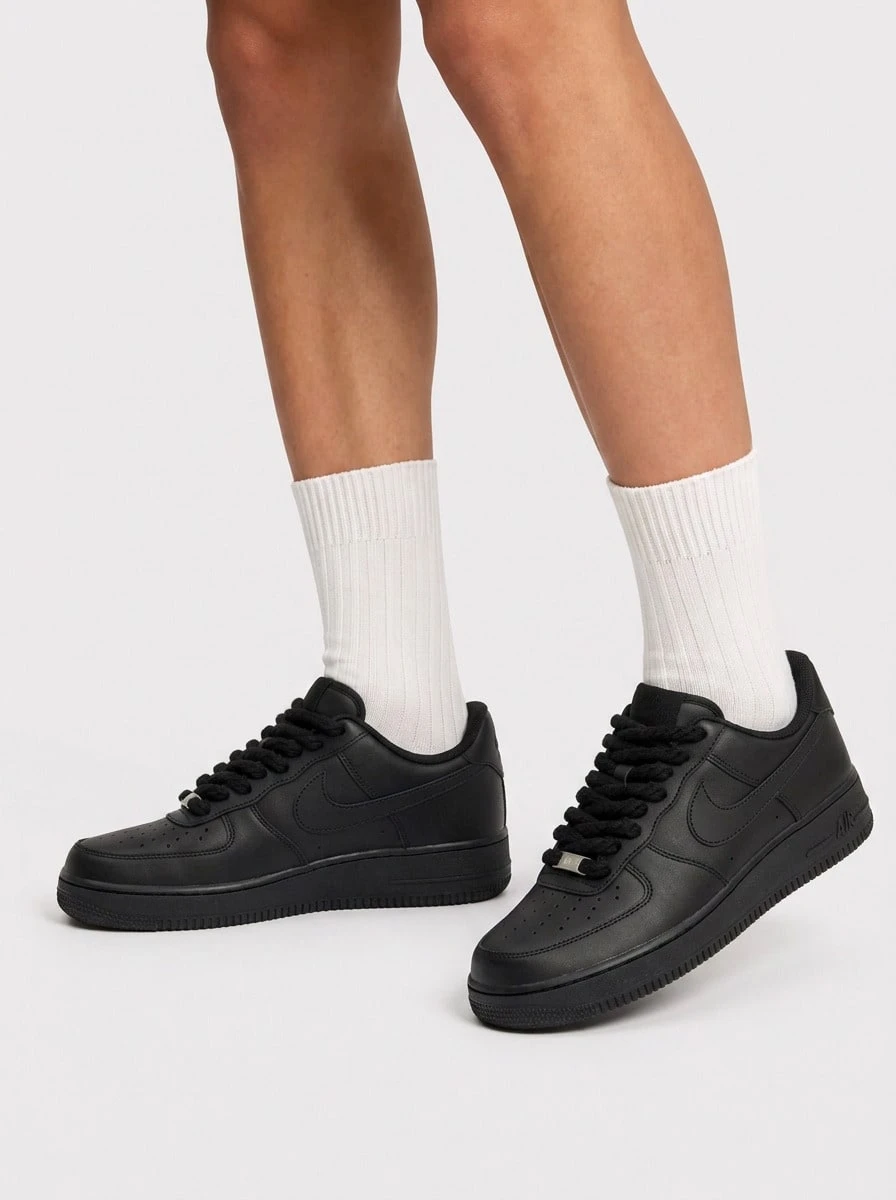 Nike Air Force 1 Men's Casual Athletic Shoes Retro Comfortable Versatile Street Style Running School Black CW2288-001 - Black/Black - View 1