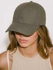 Tommy Hilfiger Unisex Structured Classic Fit Breathable Daily Beach Running Brown AM0AM13428-PLI - Army Green - View 1