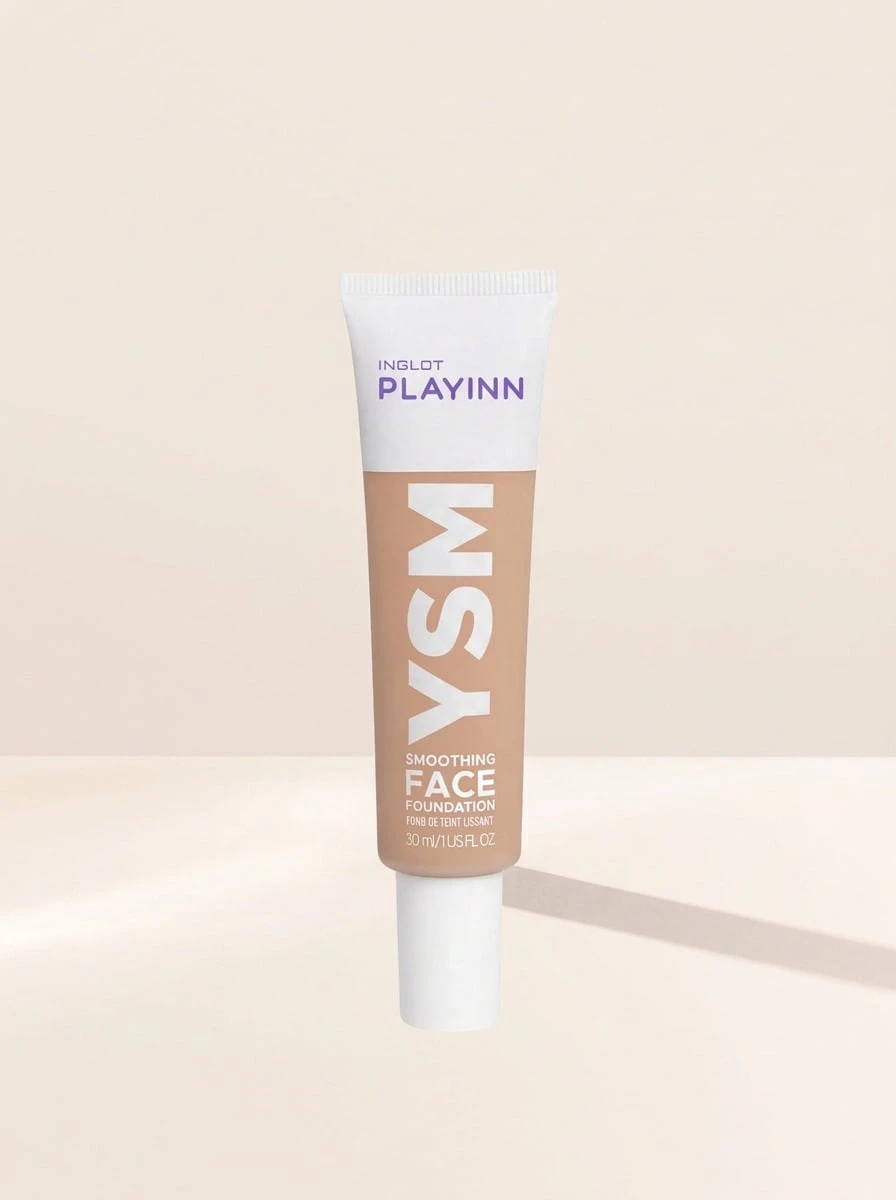 Inglot PLAYINN YSM Smoothing Face Foundation 43 30 Ml – Liquid Foundation, Smoothing, For Oily Skin, Shade 43, Suitable For Daily Makeup Routine - 43 - View 1