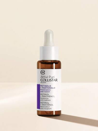 Collistar Active Pure Retinol + Panthenol Drops 30 ml – Face Serum, Renewing, For Aging Skin, Retinol, Suitable For Nighttime Skincare Routine