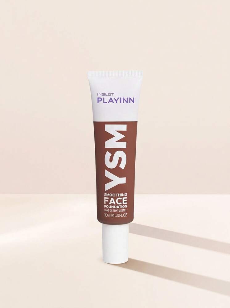 Inglot PLAYINN YSM Smoothing Face Foundation 55 30 Ml – Foundation, Matte Finish, For Oily Skin, Shade 55, Suitable For Daily Makeup Routine - 55 - View 1
