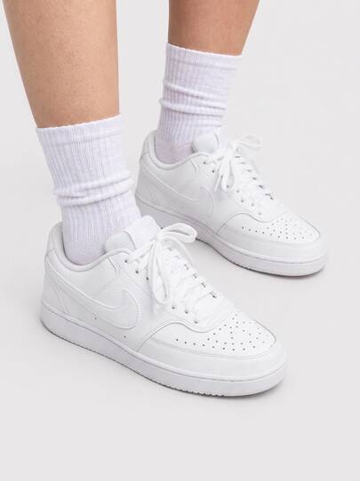 Nike Court Vision Women's Casual Athletic Shoes Modern Anti-Slip Lace-Up Travel Training Street Style White DH3158-100