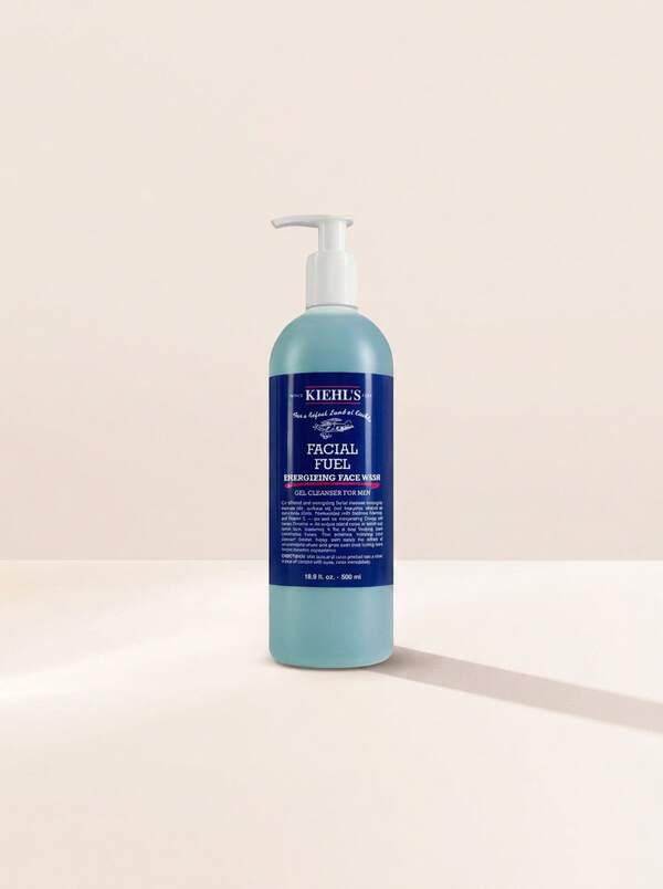 Kiehl's Facial Fuel Energizing Face Wash 500 Ml – Face Wash, Energizing, For Men, Menthol, Caffeine, Suitable For Morning Routine