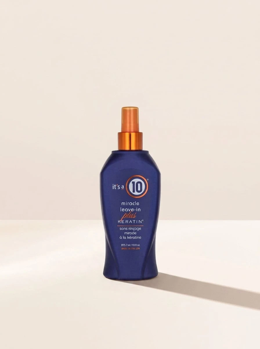 It's A 10 Miracle Leave-In Plus Keratin Conditioner 295.7 Ml – Leave-In Conditioner, Frizz Control, For Damaged Hair, Keratin, Suitable For Daily Hair Care Routine - Clear - View 1