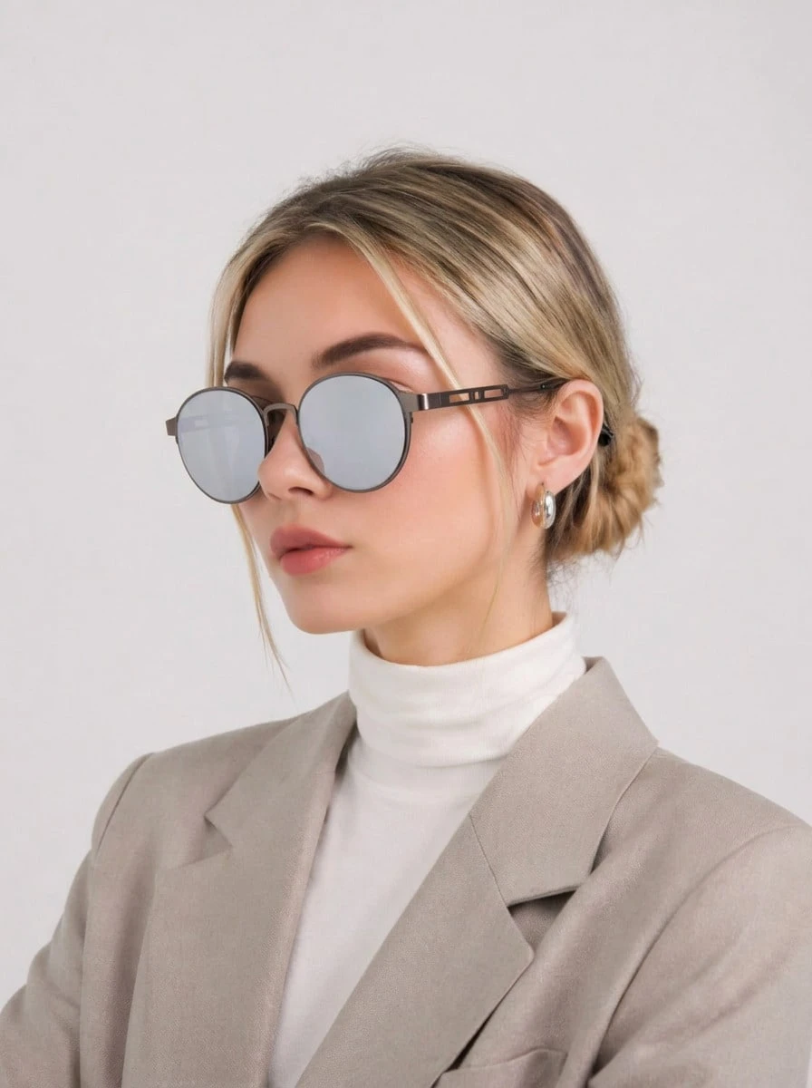 Italia Independent Women Sunglasses - 槍金屬 - 查看 1