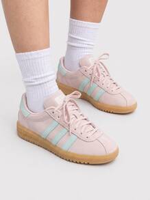 Adidas 女士休闲运动鞋 - 灰泥紫/半閃光水藍/膠 - 查看 1
