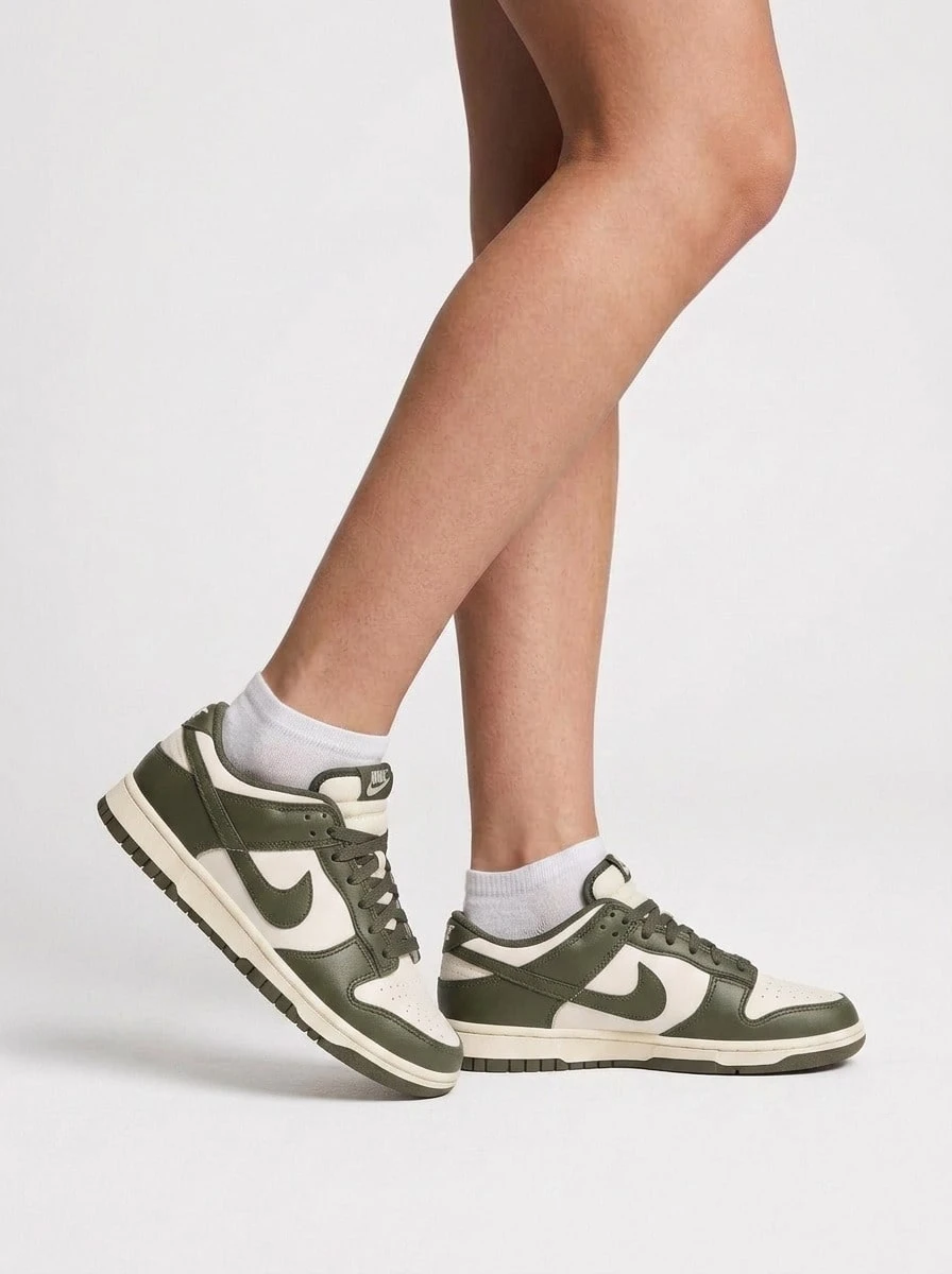 Nike DUNK Men's Sneakers Pale Ivory/Cargo Khaki HF5441-102 - Pale Ivory/Cargo Khaki - Ver 1