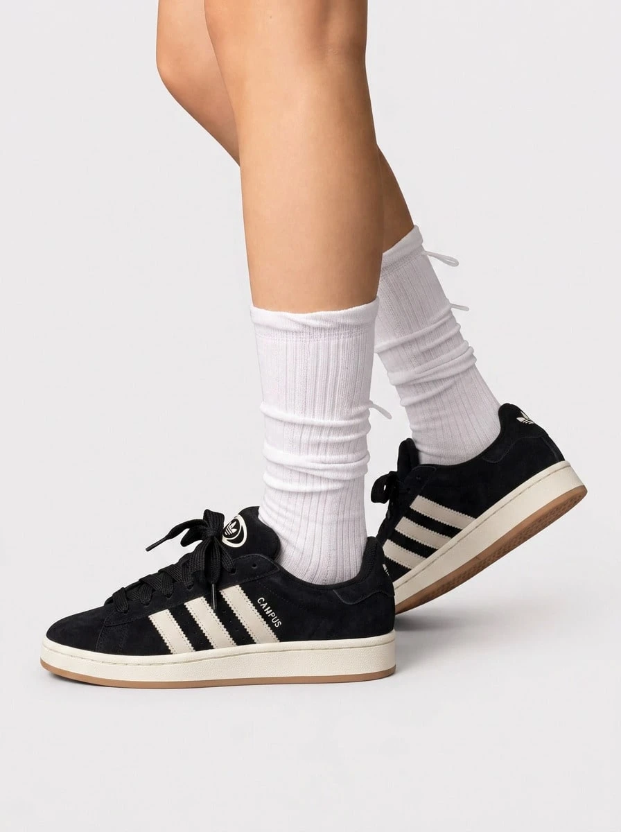 Adidas 校园 00 年代 W - 核心黑/米白/奇蹟白 - 查看 1