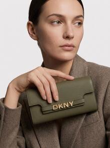 DKNY Avril Women Bi-Fold Wallet Green - UTILITY GREEN - View 1