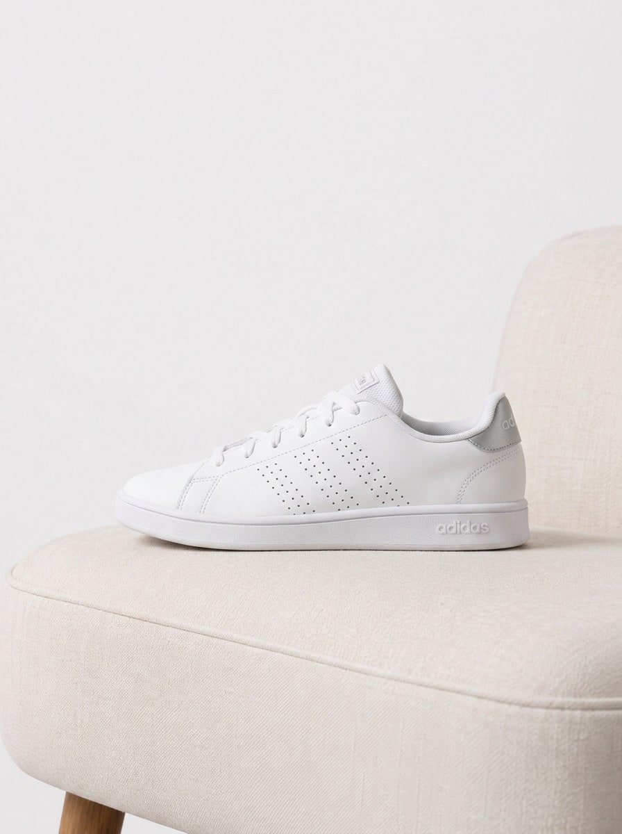 Adidas Advantage Women's Casual Athletic Shoes Classic Retro Comfortable Training Travel Running IG9175 - Cloud White / Grey Two / Silver Metallic - View 1