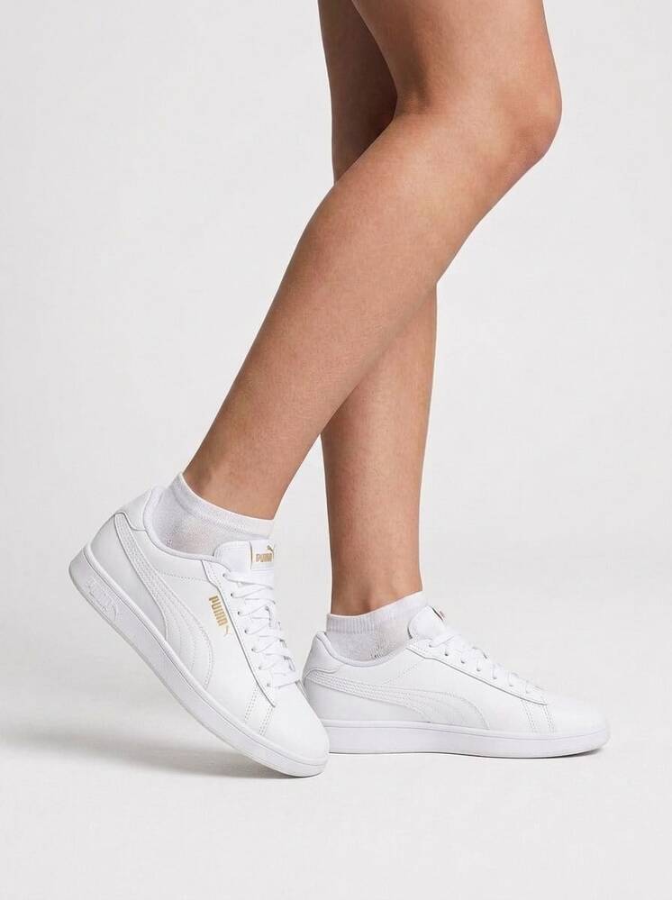 Puma REBOUND Men's Casual Athletic Shoes Lace-Up Heritage Flexible Daily Shopping Casual White 390987-01 - White Gold - 查看 1