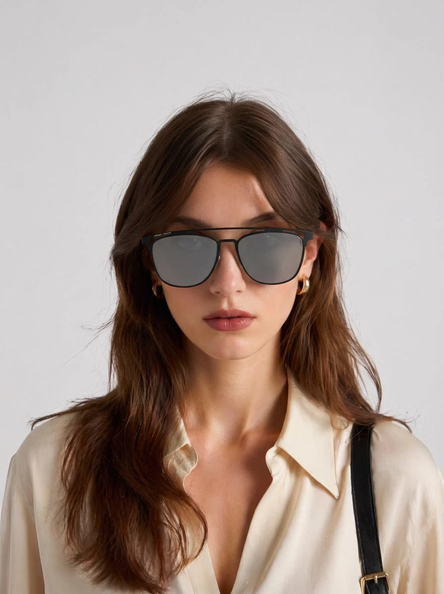 Italia Independent Women's Sunglasses UV Protection Stylish Classic Driving Beach Daily I-I-0250-THIN-METAL-B-2 - 金色 - 查看 1