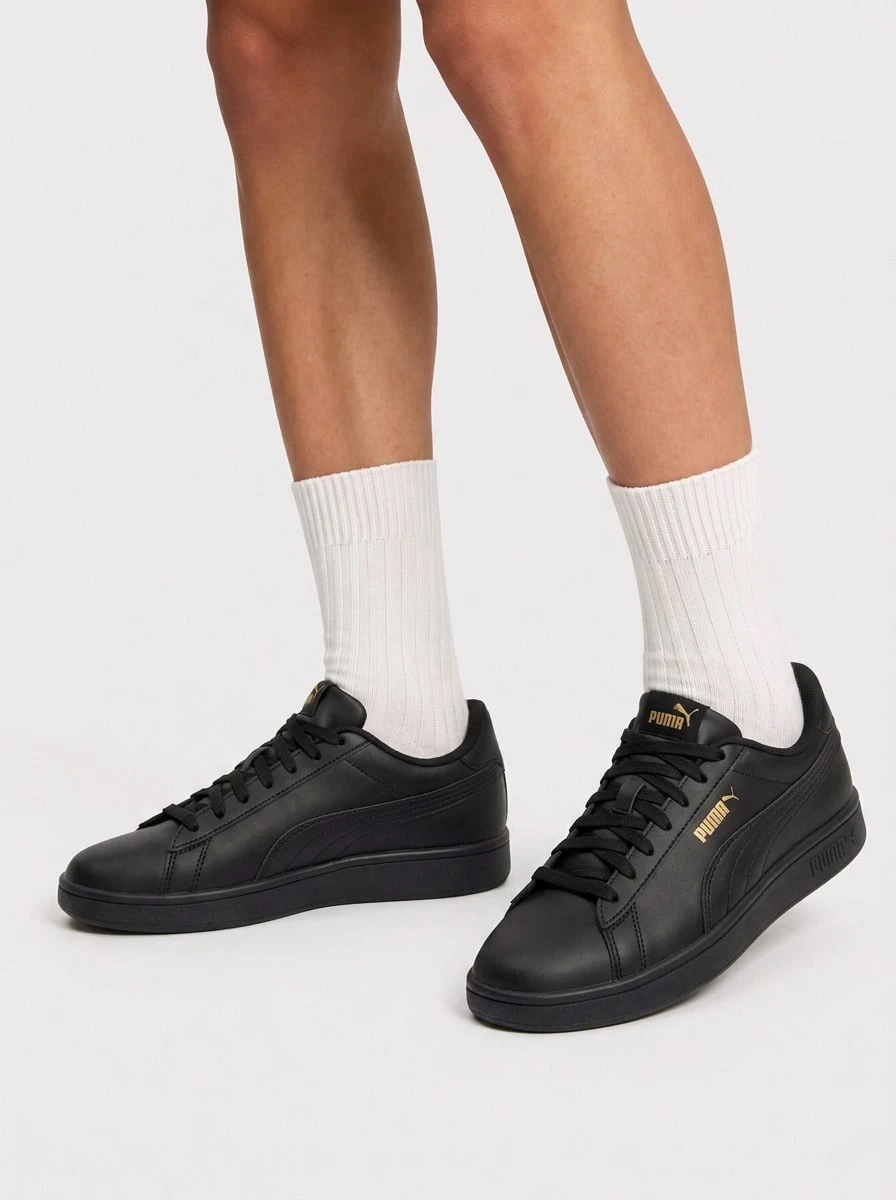 Puma REBOUND Men's Casual Athletic Shoes Stylish Cushioned Premium Office School Daily Black 390987-10 - 黑色 - 查看 1