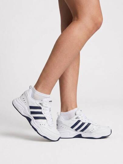 Adidas Strutter Men's Casual Athletic Shoes Lightweight Snug Fit Padded Commuting Gym Travel White EG2654