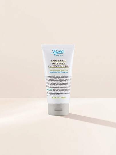Kiehl's Rare Earth Deep Pore Daily Cleanser 150 Ml – Cleanser, Exfoliating, For Normal To Oily Skin, Amazonian White Clay, Suitable For Morning Skincare Routine