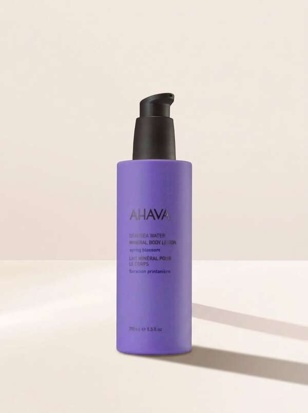 Ahava Dead Sea Water Mineral Body Lotion - Spring Blossom 250ml – Body Lotion, Hydrating, For Dry Skin, Spring Blossom, Purple, Dead Sea Water, Suitable For Post-Shower Routine