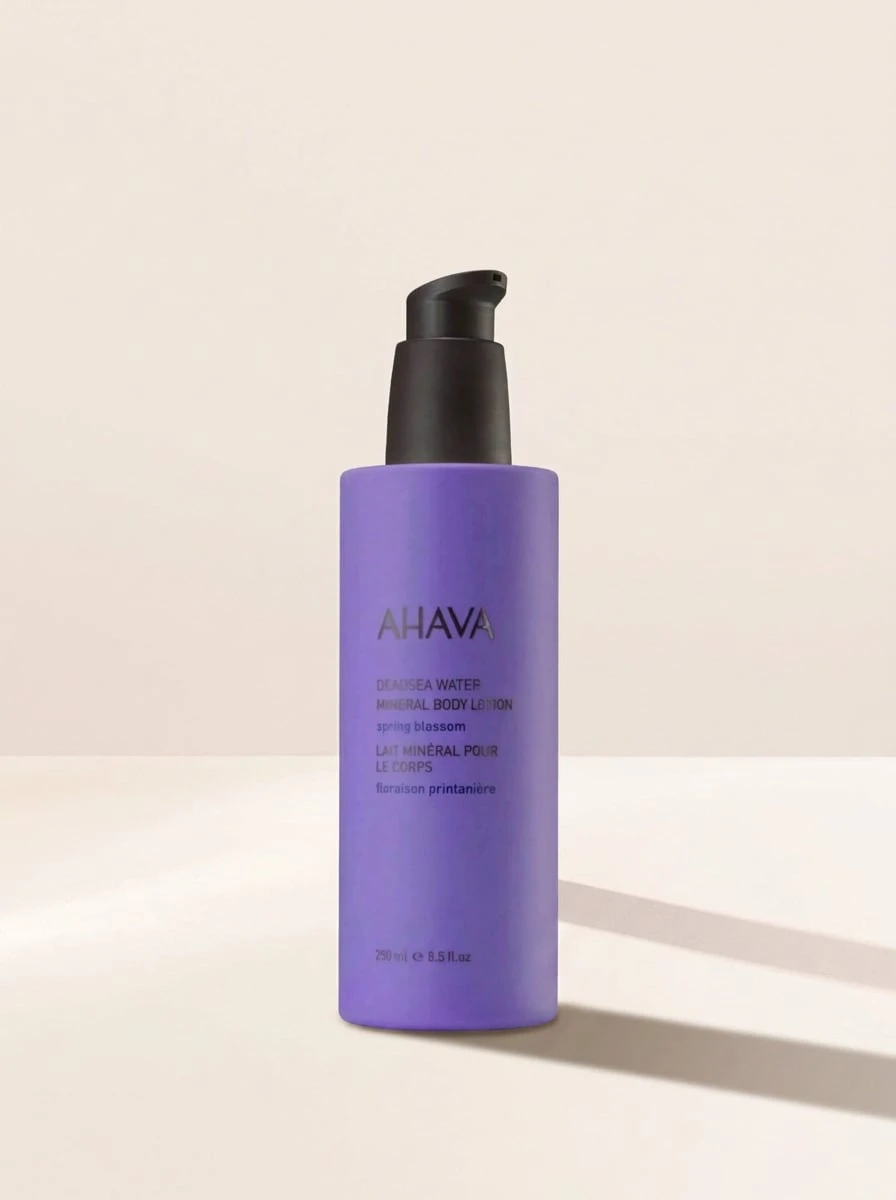 Ahava Dead Sea Water Mineral Body Lotion - Spring Blossom 250ml – Body Lotion, Hydrating, For Dry Skin, Spring Blossom, Purple, Dead Sea Water, Suitable For Post-Shower Routine - Spring Blossom - View 1