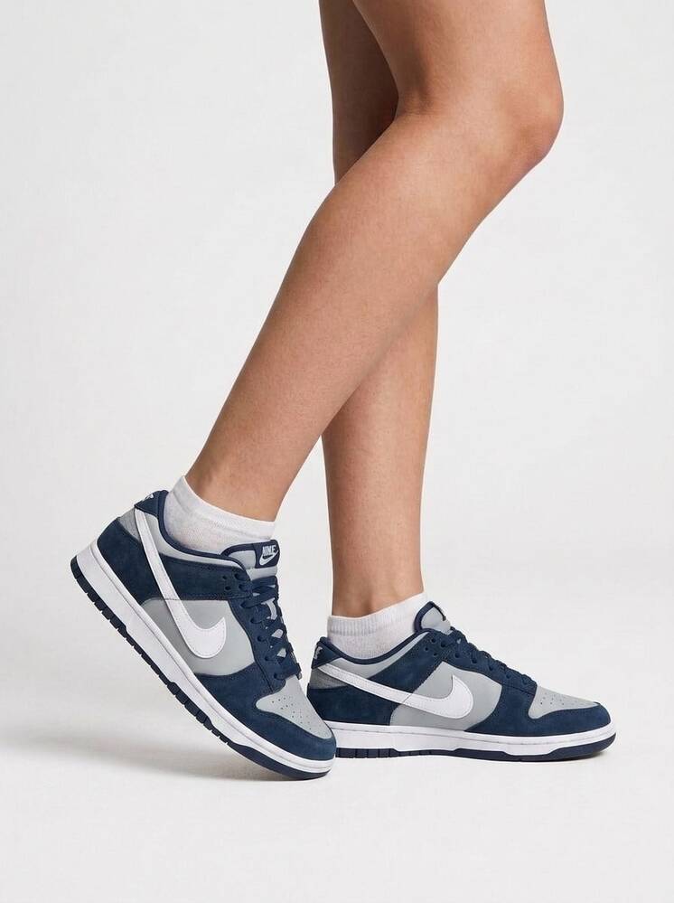 Nike Dunk Low Men's Sports Casual Shoes Obsidian / White / Light Smoke Grey IB3079 - Obsidian/Light Smoke Grey/White - View 1