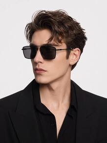 Hackett London Men's Sunglasses UV Protection Stylish Classic Driving Beach Daily HEB231-065 - Black - View 1